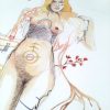 shop divine feminine nude figurative art painting drawing print for sale dream beautiful lucid lush rebith renewal