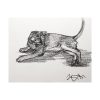 classical fine art abyssinian cat art for sale drawing sketch in charcoal pencil